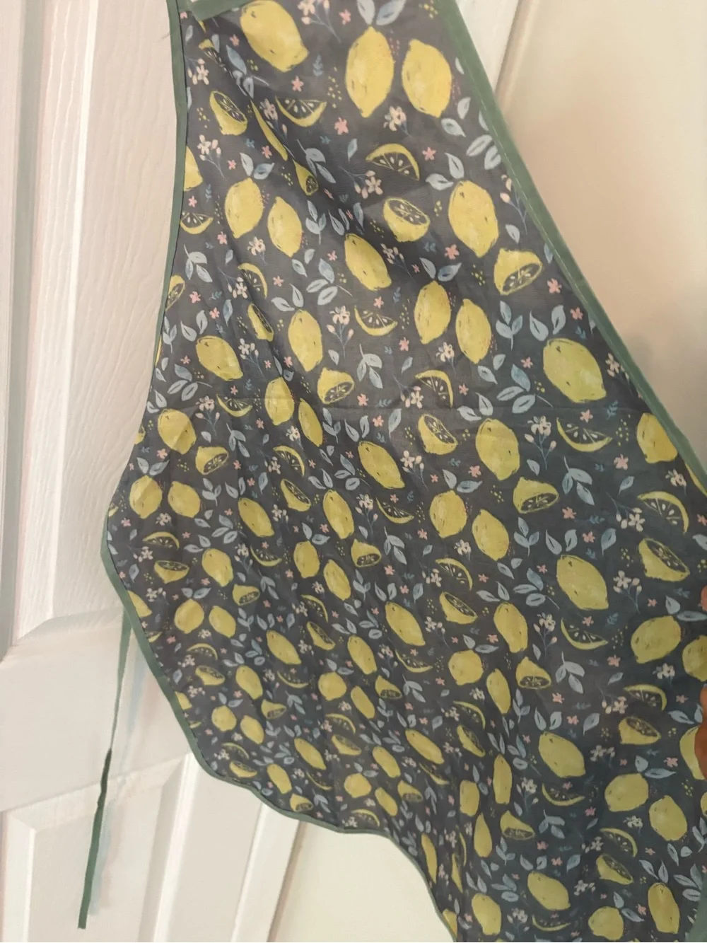 Lemon Print Apron & Oven Mitt Kitchen Set